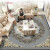 Keaidian欧式客厅地毯茶几垫沙发家用卧室满铺房间床边毯大面积定制 豪华欧式-13 180*280厘米（大客厅毯）