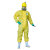 锐麻 化学品防护服连体化工实验室防护服酸碱密封条宽松防护服 防护服*XL 3件 