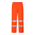 赫思迪格 反光雨衣套装 分体式防汛救援环卫警示雨衣 荧光橙175/XL HGJ-1442