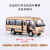 FGHGF仿真1:32丰田考斯特合金汽车模型巴士客车金属摆件儿童玩具车 考斯特香槟色+加油机