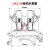 件UK2.5B 3N 5N 6N 10N电压导轨式接线端子排2.5MM平方整盒UK 铜件UK16N(50片)