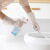 厨房家务清洁耐用橡胶女洗衣服白色PVC加厚塑胶胶皮防水洗碗手套 透白1双装 L
