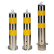 加厚型定制柱反光车位不锈钢固定柱路障防撞路桩活动挡车警示隔离 直径159*高550mm活动柱 不锈钢警示柱