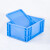 建功立业EU物流箱GY3279外径：400*292*175mm蓝色平盖
