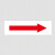 箭头标识正转反转箭头方向标志贴管路管道左流向标签 黄底(黑双向箭头) 4x1.5cm