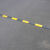 LZJV橡胶减速带微型减速带车位分割线道路自行车减速板2公分 人字形1000*100*20MM纯黄