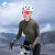 兰帕达5~15°公路自行车骑行服女 秋冬季抓绒保暖长袖上衣外套 灰绿色 S码（45-50kg）