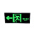 波浩 荧光安全出口标识牌 自发光标牌指示牌墙贴 （加厚面板款 左出口）20个装 企业定制
