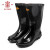 安全牌 劳保鞋 25KV绝缘橡胶雨靴高压电力电工安全靴 ZX025-1 黑色 41 