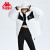 卡帕（Kappa）羽绒服女高领连帽羽绒服撞色外套K0C82YY60 韩国白-012 S