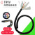 高柔性拖链电缆线TRVV0.75平方2芯-7芯1000万/1500万机器人电源线 TRVV 3芯0.75平方1000万次 一米 灰色