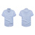 韦路堡（VLOBO word）VY2201002 夏季衬衫工作服男士短袖衬衫短袖衬衫工作服(定制) g 蓝色 S 