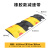 橡胶橡胶减速板汽车公路马路道路缓冲带减震带 T贴膜型100*35*5CM