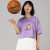 NBA湖人队T恤 女款球队LOGO系列 篮球运动时尚舒适简约宽松百搭短袖 M