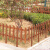 海斯迪克 HK-785 户外木栏杆 护栏 围栏栅栏 花园草坪篱笆 院子庭院隔断 100*50*80板厚15mm