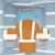 代尔塔 404018 荧光可视工作服短袖T恤款橙色M码1件装