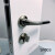 TATA木门专用尼克门锁磁吸锁室内卧室简约现代实木门锁隐藏锁 SN001银色+门吸合页
