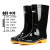 回力 雨鞋防护塑胶雨鞋807高筒中筒防水防滑耐磨水靴 黑色-中筒 39