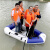 橡皮艇加厚硬底钓鱼船折叠便携充气橡皮船气垫小电动船皮划 2m(2-3人)标准
