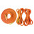 消防训练绳结 比武打绳结专用 螺旋绳静力绳 常规4.5米直径10.5mm材质软 橘色4.5米