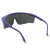 定制工业UV防护眼镜紫外线固化灯汞灯氙灯消毒365护目镜实验室光固机 灰色镜片套镜款仅眼镜-B款 加厚强化耐磨镜片