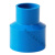 PVC异径直接 给水管件大小头变径接头胶粘塑料管转换直通配件蓝色 63*50mm--蓝色