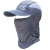 阿力牛 ATF51 男女款夏天折叠遮阳帽 速干透气面纱可拆卸防晒帽 藏青色 均码 