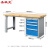 圣极光橡胶木台面工作台1.8米库房物料台加厚工具桌可定制G4074