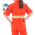 魅祥 短袖带反光条工作服 橙色环卫绿化园林清洁夏季环保服 橙色 170CM