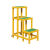 定制适用玻璃钢绝缘高低凳绝缘凳电工梯凳电力高压可移动式双层凳三层平台 三层 高1.2m*90*50