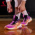 乔丹QIAODAN篮球鞋男鞋2023冬季新款破影高帮减震实战球鞋潮流篮球鞋 飞影紫/丹橘色 40.5