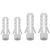 m5白色尼龙 膨胀管 膨胀螺栓 膨胀螺丝 膨胀钉 塑料膨胀管 膨胀栓标价为100个价格 M8适用于直径5-6mm的自攻螺丝
