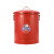 dulton金属垃圾桶铁皮厨房客厅杂物收纳桶套装带盖圆桶定制 棕色 12L 直径27*总高35.5cm