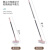 地刷瓷砖刷地刷子神器长柄厕所卫生间地缝刷墙角清洁浴室地板刷子 50厘米长矮款颜色随机蹲着用