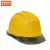 京洲实邦  工程头盔领导建筑工地安全帽监理白色男印字B 白色 无孔款