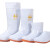 白色雨鞋专用卫生靴女防滑中高筒雨靴食堂厨房工作水鞋 高度38cm左右：白色（牛筋底-不加棉款） 39