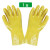 全浸塑杀鱼橡胶止滑加厚全胶皮防水防滑工作耐磨防油劳保手套 黄色浸塑手套(1双)