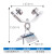 起重机行车50角铁轨道吊线滑轮40角钢电缆轴承拖缆滑车可调节尼龙 50扁电缆滑轮2号