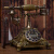 惠利得定制适用欧式复古电话机座机仿古电话机时尚创意老式转盘电话无线插卡 无线通手机卡按键款-古铜色 插卡款