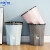 垃圾桶大号厨房厨余分类客厅创意宿舍厕所卧室卫生间马桶纸篓  大号（2个）蓝+灰