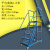 注塑进料梯可拆卸仓库理货梯带护栏移动平台车超市步梯登高车 平台离地1.2m，蓝色