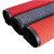 冰禹 BYrl-26 复合双条纹加密吸尘地毯 走廊过道耐磨地垫 防滑垫楼梯毯 大红色 2米宽*1米(定制款不退换) 