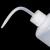 午励 冲洗瓶 塑料白色弯头管洗瓶 带刻度LDPE冲洗瓶 加厚 1000ml（3个） 