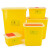 益美得 DJF-03黄色利器盒锐器盒医院诊所用废物针头收纳桶小号垃圾桶 方形3L