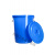 定制圆形垃圾桶塑料户外环卫工业大容量家厨房商用加厚带盖大号收 50升蓝色无盖送袋子