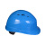 代尔塔102012有孔蓝色安全帽1顶+1个logo单处双色印制
