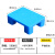 塑料托盘防潮垫板卡板仓库地垫地台地堆板叉车板托板垫仓板货架 40*30*12cm平板四脚 蓝色