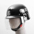 防暴头盔钢盔M88头盔德式带面罩头盔安全帽保安防护头盔 加厚款磨砂黑德式头盔(无面罩)