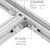 汇创佳 铝合金走线架 ZXJB700 标准型4C铝材梯式桥架 宽700mm×长1米