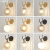 旭萌北欧卧室床头壁灯简约创意鹿角过道走廊客厅背景墙现代新款墙壁灯 金色+三色LED 奶白灯罩